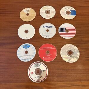 Lot 10 Music CDs Carrie Underwood Elton John Whitney Houston Vince Gill Rimes